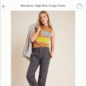 The Wanderer by anthropologie high rise cargo pants.